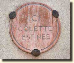Colette plaque