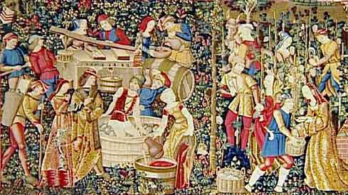 Vendanges tapisserie
